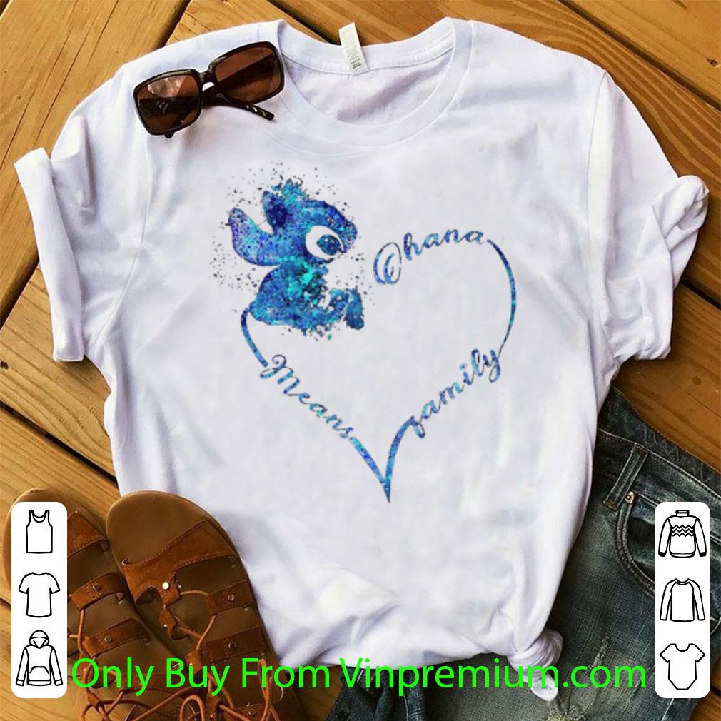 Pretty Stitch Ohana Means Family shirt