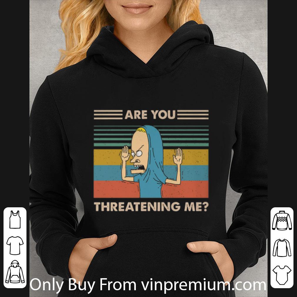 724982b9 official holy cornholio are you threatening me vintage shirt 4 - Official Holy Cornholio Are You Threatening Me Vintage shirt