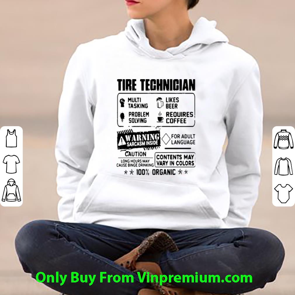 8611347d official tire technician likes beer problem solving requires coffee shirt 4 - Official Tire Technician Likes Beer Problem Solving Requires Coffee shirt