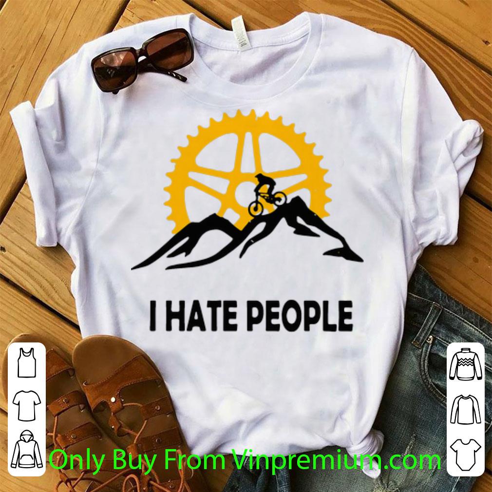 Great I Hate People Cycling Mountain Biking shirt