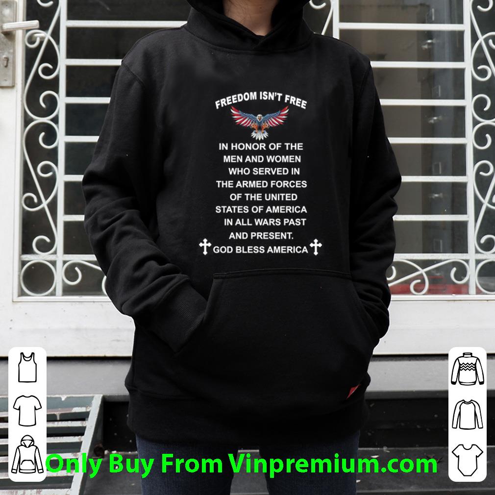 a70ed8cd great eagle freedom isn t free in honor of the men and women who served in the armed forces shirt 4 - Great Eagle Freedom Isn't Free In Honor Of The Men And Women Who Served In The Armed Forces shirt