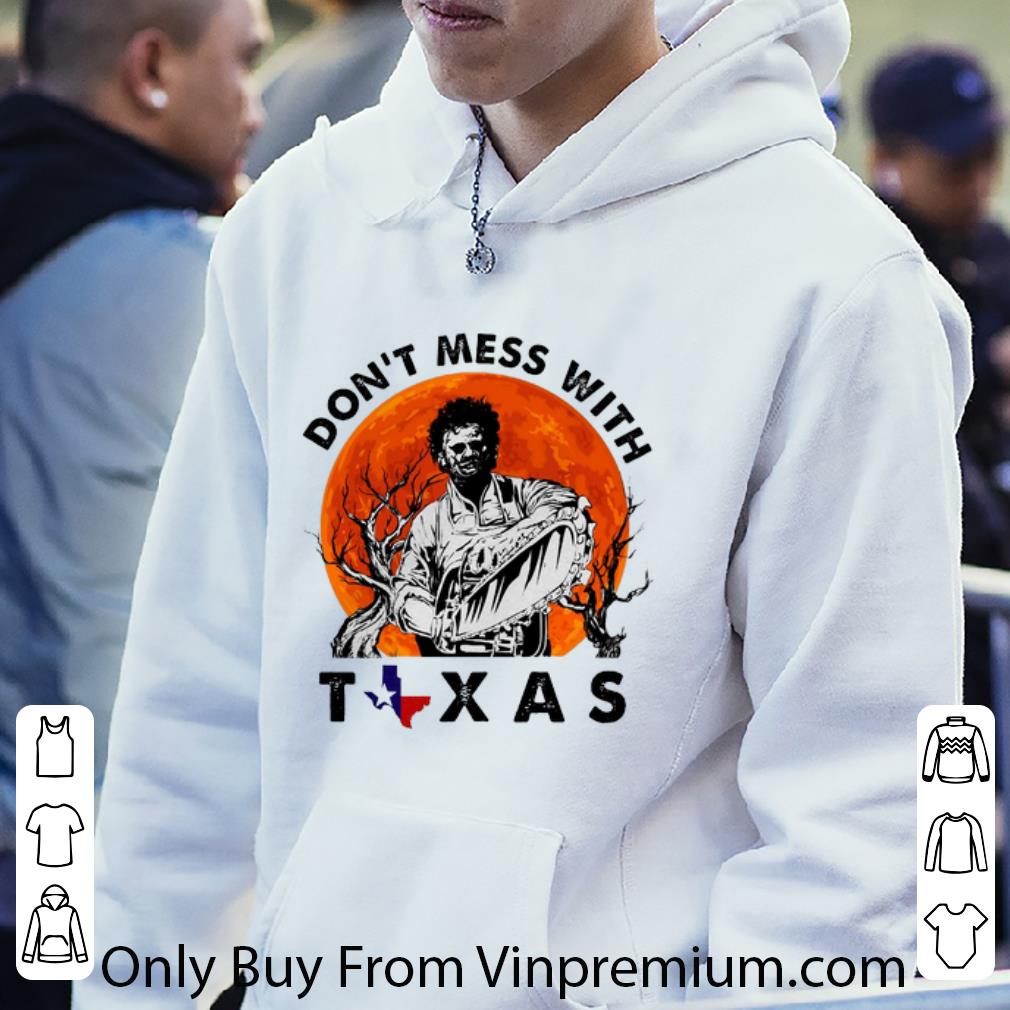 b44cc59f awesome leatherface don t mess with texas sunset shirt 4 - Awesome Leatherface Don't Mess With Texas Sunset shirt