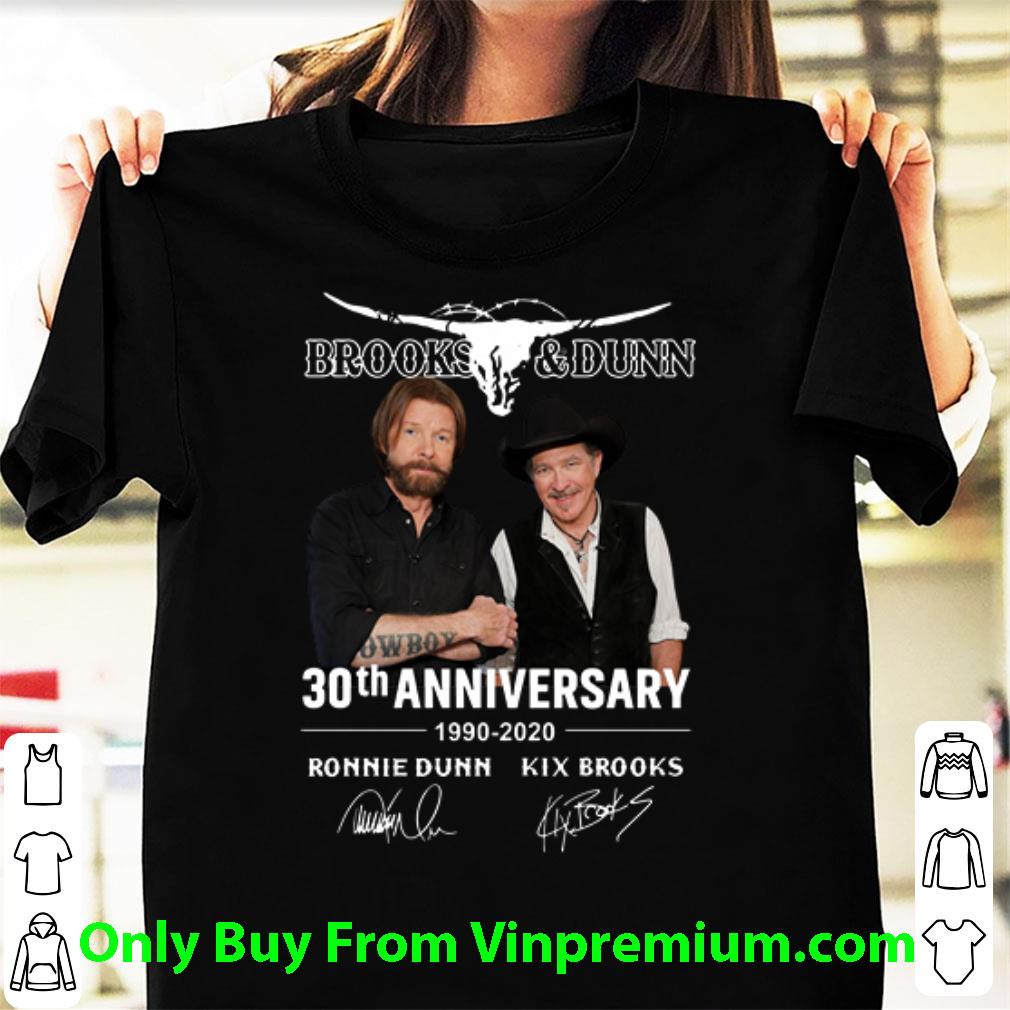 Awesome Brooks & Dunn 30th Anniversary 1990-2020 Ronnie Dunn Signatures shirt