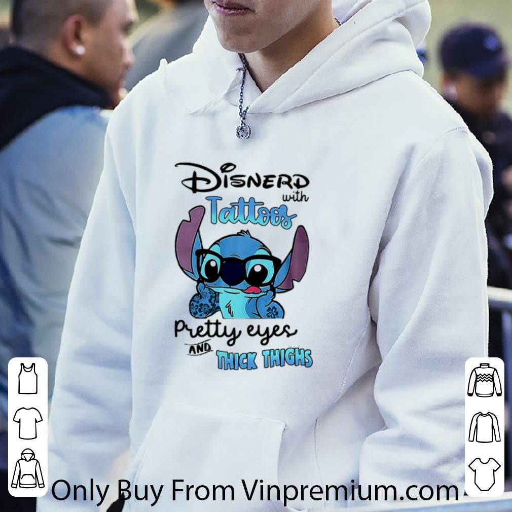 27a4c517 top disney stitch wearing glasses disnerd with tattoos pretty eyes shirt 4 - Top Disney Stitch Wearing Glasses Disnerd With Tattoos Pretty Eyes shirt