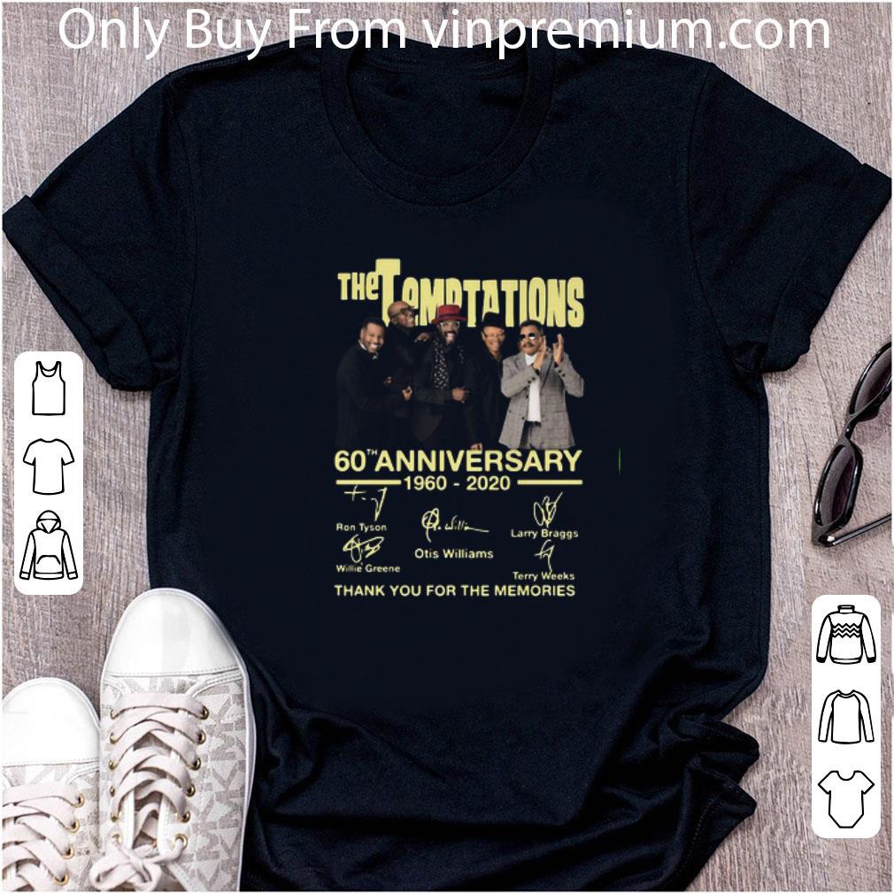 Awesome The Temptations 60th Anniversary 1997-2020 Signatures shirt