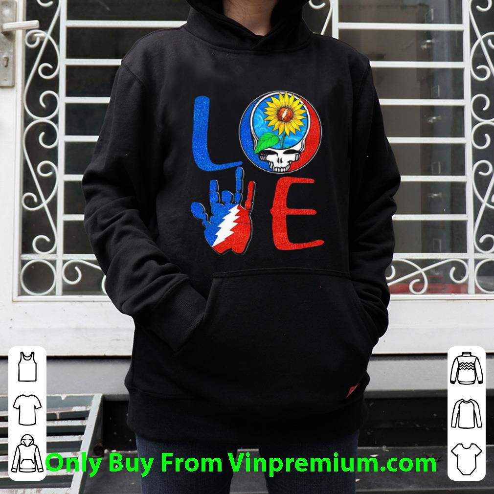 8a495f9b hot love sunflower grateful dead diamond logo shirt 4 - Hot Love Sunflower Grateful Dead Diamond Logo shirt