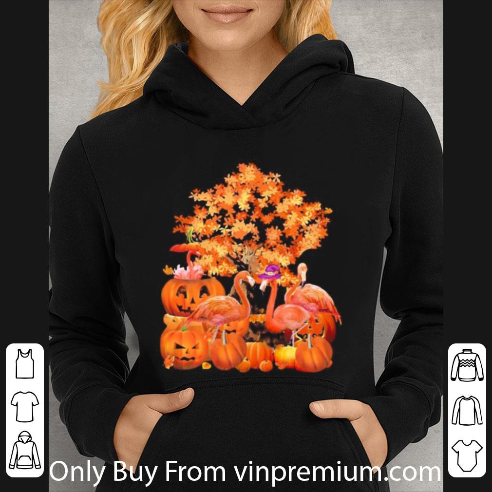 a0ceacd4 official fall flamingo halloween pumpkin shirt 4 - Official Fall Flamingo Halloween Pumpkin shirt