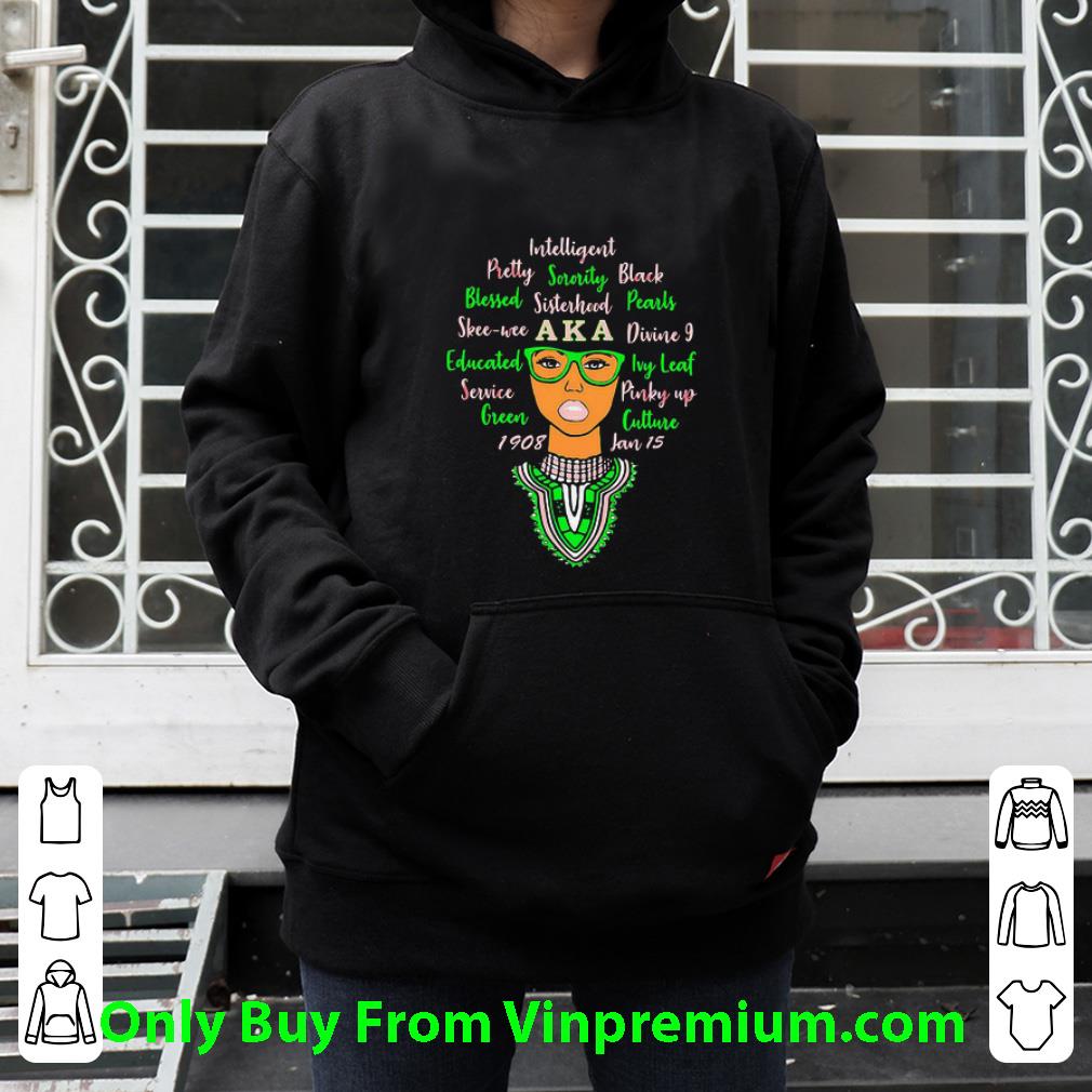 b2d8691e official black woman intelligent pretty sorority black blessed aka divine shirt 4 - Official Black Woman Intelligent Pretty Sorority Black Blessed AKA Divine shirt
