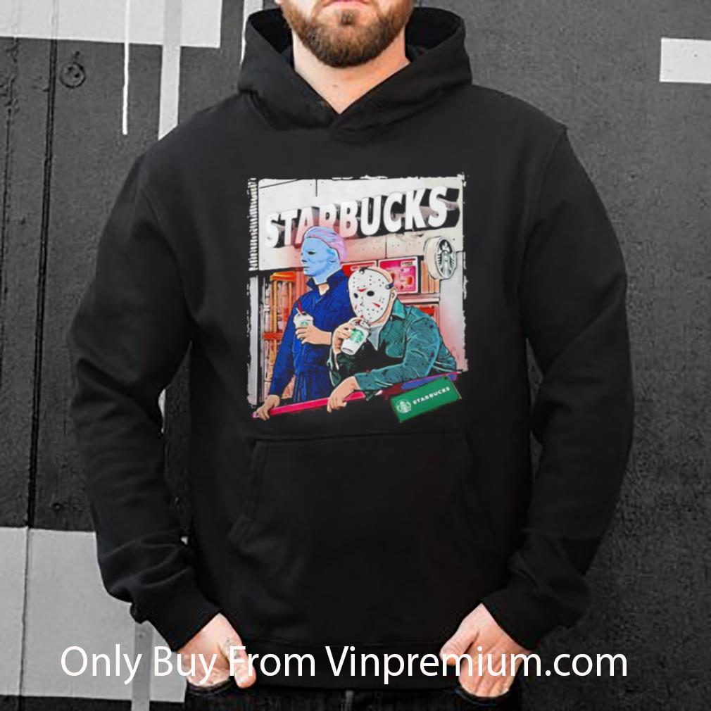 Nice Halloween Jason Voorhees Michael Myers Starbucks shirt 06ab0ae5 nice halloween jason voorhees michael myers starbucks shirt 4 - Nice Halloween Jason Voorhees Michael Myers Starbucks shirt