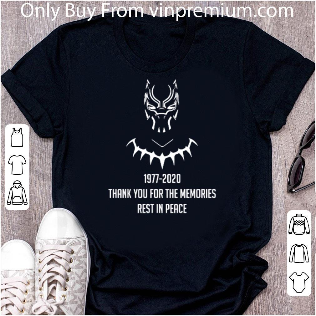 Great Chadwick Boseman 1977 2020 Thank You For The Memories Rest In Peace shirt