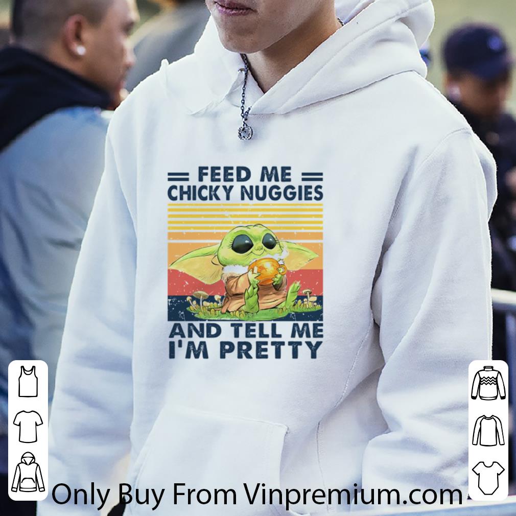 9615fb15 official baby yoda feed me chicky nuggies and tell me i m pretty vintage star wars shirt 4 - Official Baby Yoda Feed Me Chicky Nuggies And Tell Me I’m Pretty Vintage Star Wars shirt