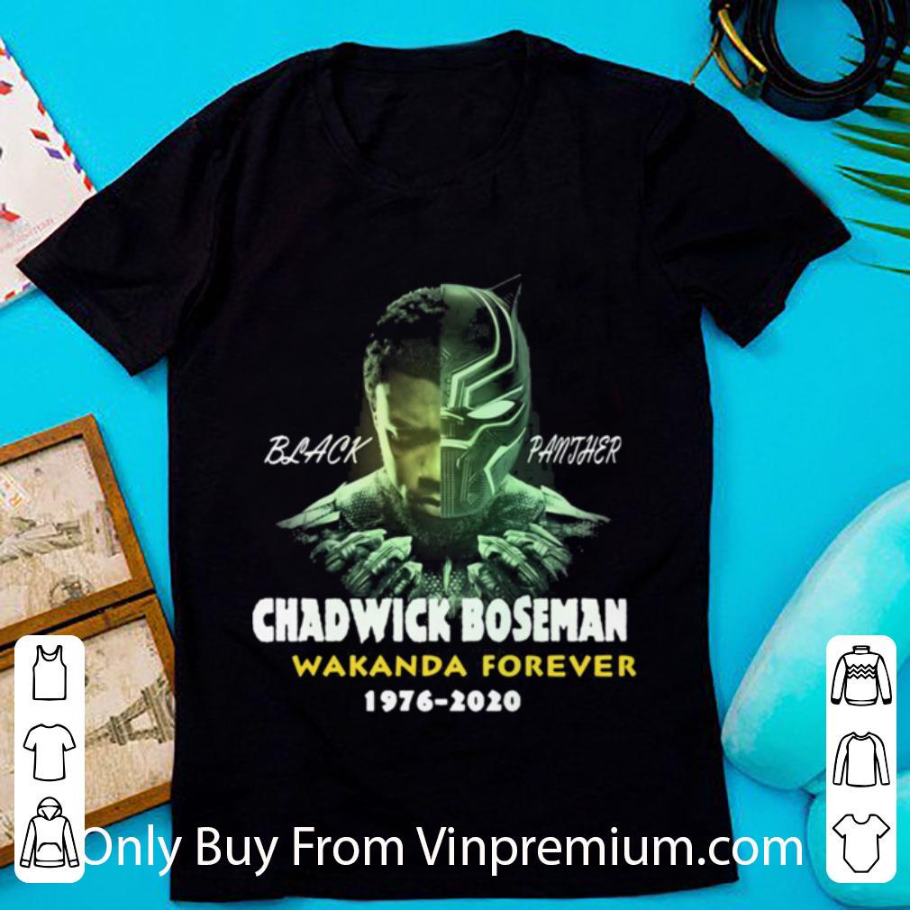 Hot Black Panther Rip Chadwick Wakanda Forever 1976 2020 shirt