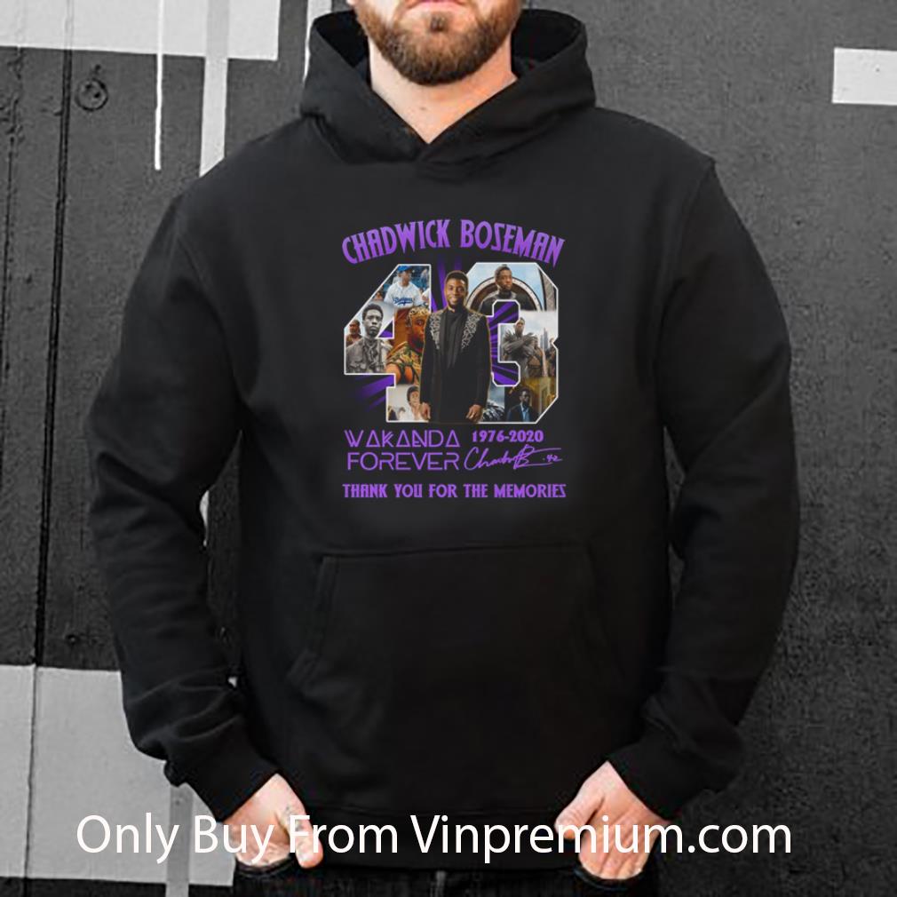 b1bf9521 premium 43 years of chadwick boseman 1976 2020 wakanda forever signature shirt 4 - Premium 43 Years Of Chadwick Boseman 1976-2020 Wakanda Forever Signature shirt