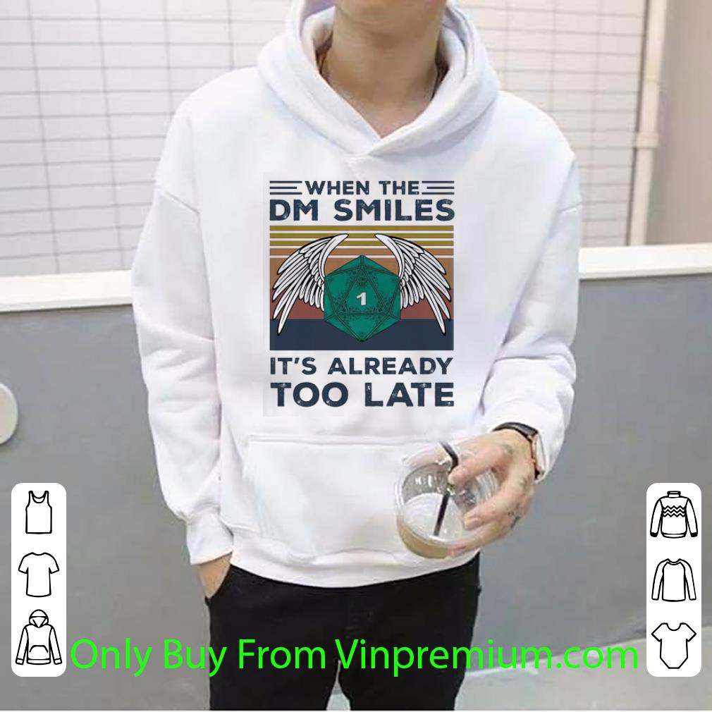 c0e750e3 great vintage when the dm smiles it s already too late shirt 4 - Great Vintage When The Dm Smiles It’s Already Too Late shirt