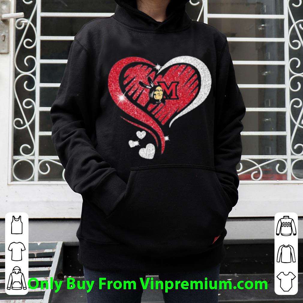 d24e66b8 nice love miami redhawks hears diamond logo shirt 4 - Nice Love Miami Redhawks Hears Diamond Logo shirt