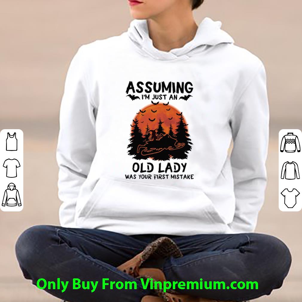 ea1d6073 nice halloween assuming i m just an old lady was your first mistake snowmobile shirt 4 - Nice Halloween Assuming I’m Just An Old Lady Was Your First Mistake Snowmobile shirt