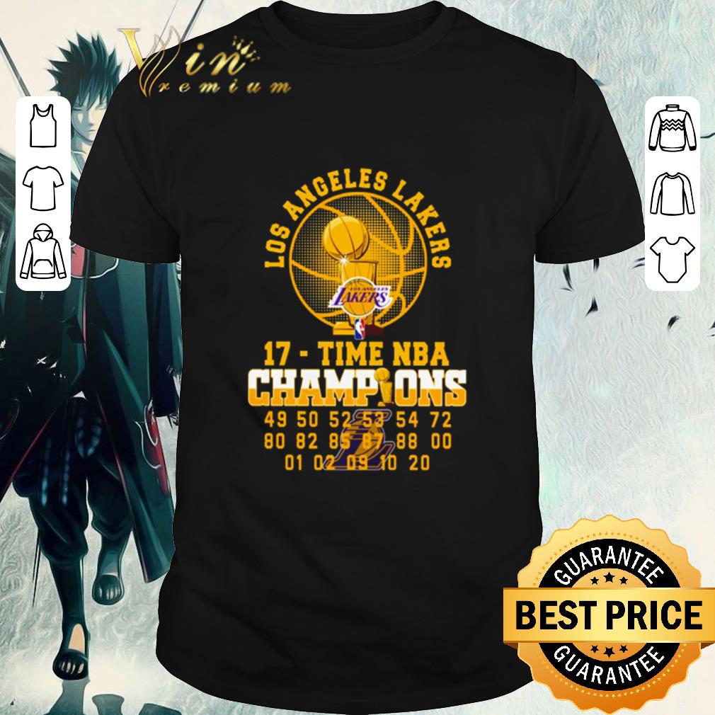 Hot Los Angeles Lakers 17-Time NBA champions shirt