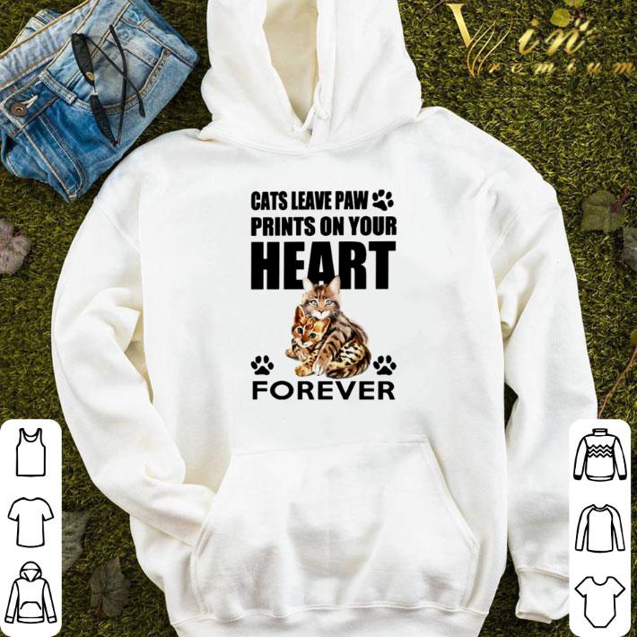 71496e80 cats leave paw prints on your heart forever shirt 4 - Cats leave paw prints on your heart forever shirt