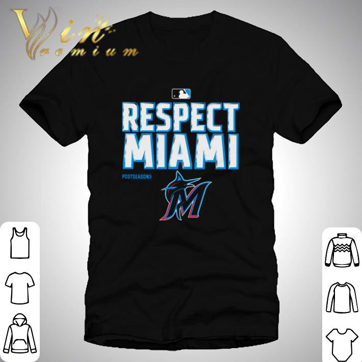 Respect Miami Marlins baseball team shirt