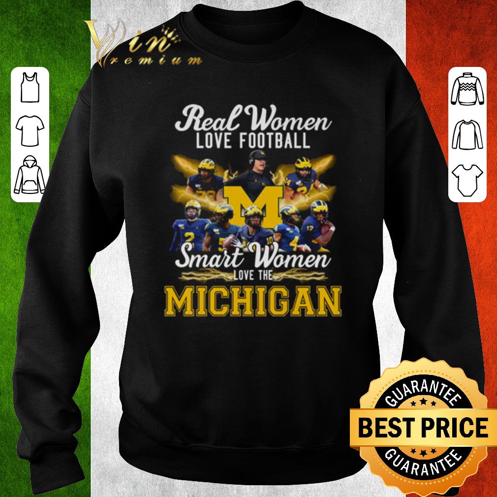 7e92e3e9 pretty real women love football smart women love the michigan shirt 4 - Pretty Real women love football smart women love the Michigan shirt