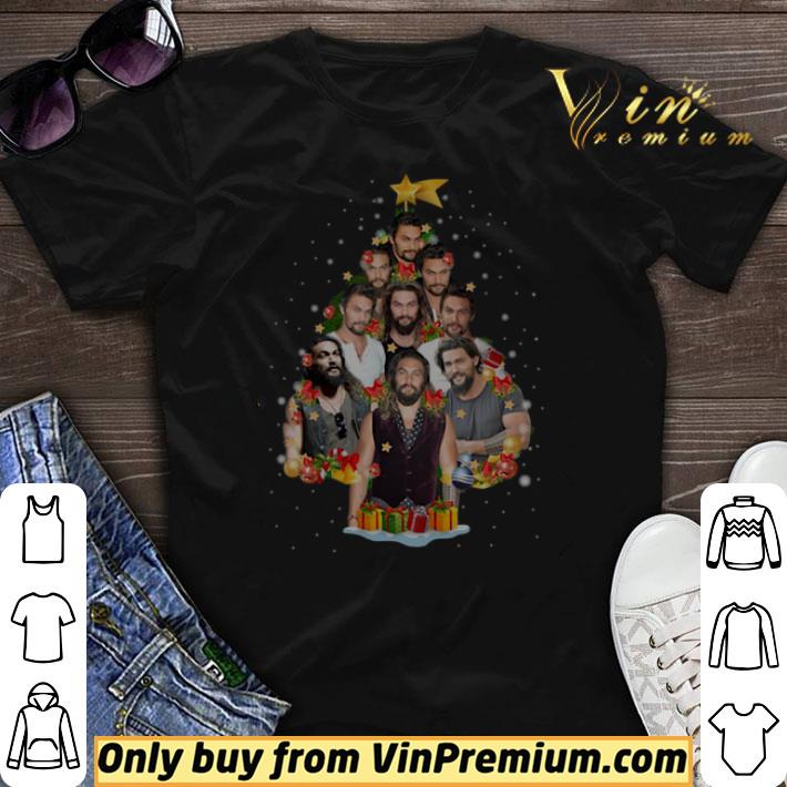 Funny Aquaman Jason Momoa Christmas tree tshirt