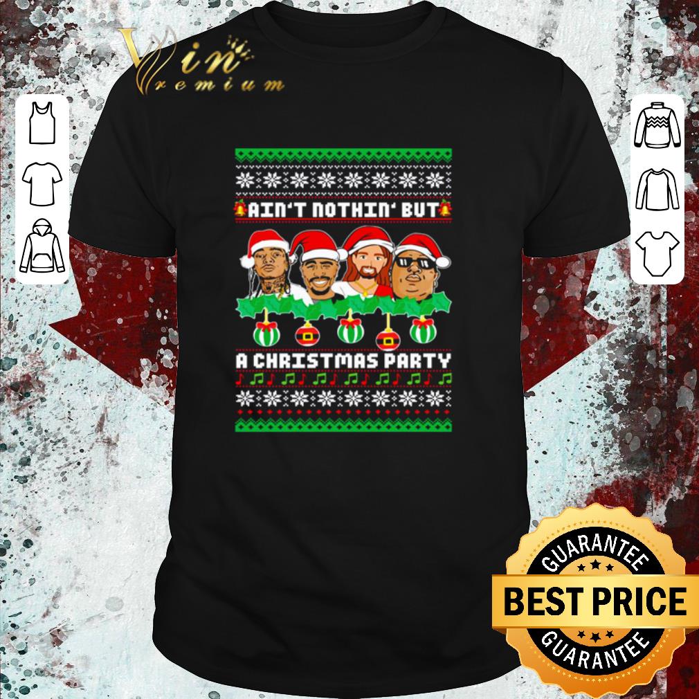 Funny Rapper Santa ain’t nothin’ but a Christmas party ugly Christmas sweater