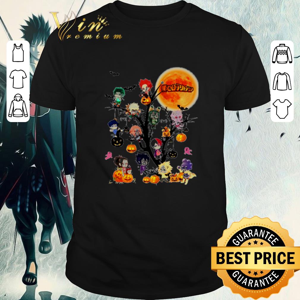Hot My hero academia on the Halloween tree shirt