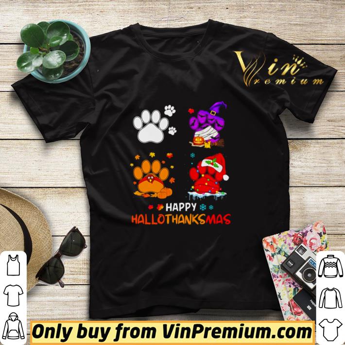 b7f7270d nice dog paw merry christmas happy hallothanksmas shirt sweater 4 - Nice Dog paw Merry Christmas Happy Hallothanksmas shirt sweater