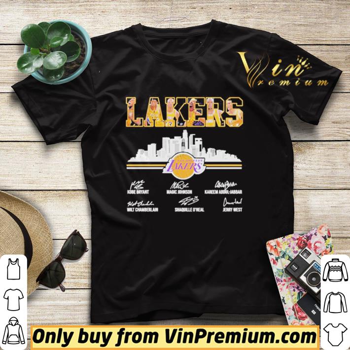 Official Los Angeles Lakers signatures shirt sweater ca86c3d8 official los angeles lakers signatures shirt sweater 4 - Official Los Angeles Lakers signatures shirt sweater