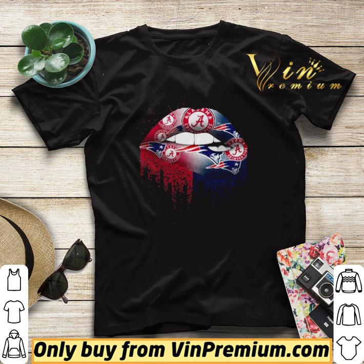 e059c673 premium alabama crimson tide and new england patriots lips shirt sweater 4 - Premium Alabama Crimson Tide and New England Patriots lips shirt sweater