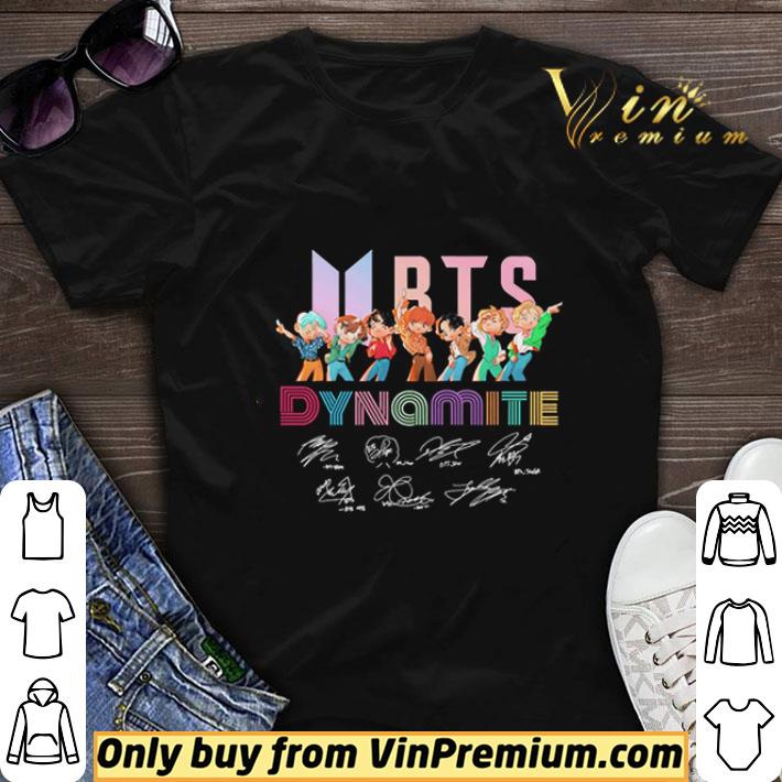 BTS Chibi Dynamite Signatures shirt sweater