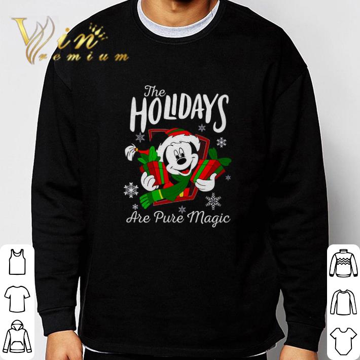 Funny Mickey Mouse Merry Christmas The Holidays Are Pure Magic tshirt fff57a18 funny mickey mouse merry christmas the holidays are pure magic tshirt 4 - Funny Mickey Mouse Merry Christmas The Holidays Are Pure Magic tshirt