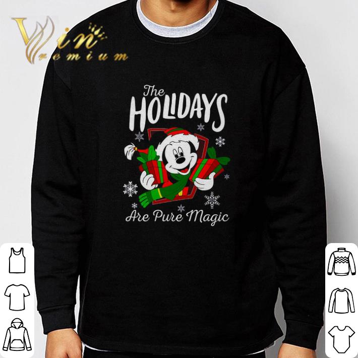 fff57a18 funny mickey mouse merry christmas the holidays are pure magic tshirt 4 - Funny Mickey Mouse Merry Christmas The Holidays Are Pure Magic tshirt