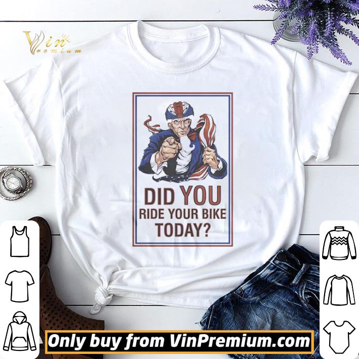 Did you ride your bike today america shirt sweater