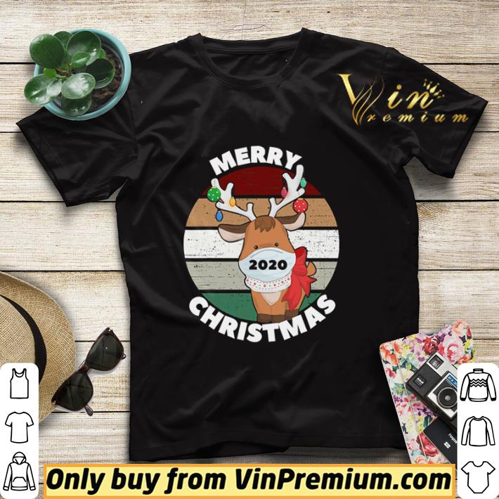 955c4cab merry christmas 2020 reindeer wear mask vintage shirt sweater 4 - Merry Christmas 2020 Reindeer Wear Mask Vintage shirt sweater
