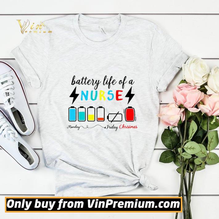a623d833 battery life of a nurse monday friday christmas shirt sweater 4 - Battery Life Of A Nurse Monday Friday Christmas shirt sweater
