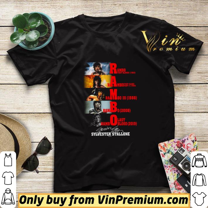 e5a6758e rambo sylvester stallone signature shirt sweater 4 - Rambo Sylvester Stallone Signature shirt sweater