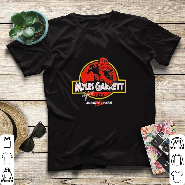 Official Myles Garrett Jurassic Park Sack shirt sweater 0df70e23 official myles garrett jurassic park sack shirt sweater 4 - Official Myles Garrett Jurassic Park Sack shirt sweater