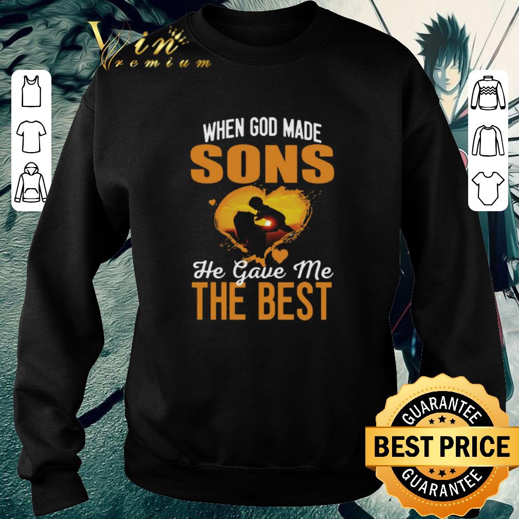 22dcc9f7 awesome when god made sons he gave me the best shirt 4 - Awesome When God Made Sons He Gave Me The Best shirt
