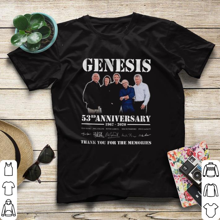3271a608 funny original genesis 53rd anniversary 1967 2020 thank you for the memories shirt sweater 4 - Funny Original Genesis 53rd anniversary 1967-2020 thank you for the memories shirt sweater