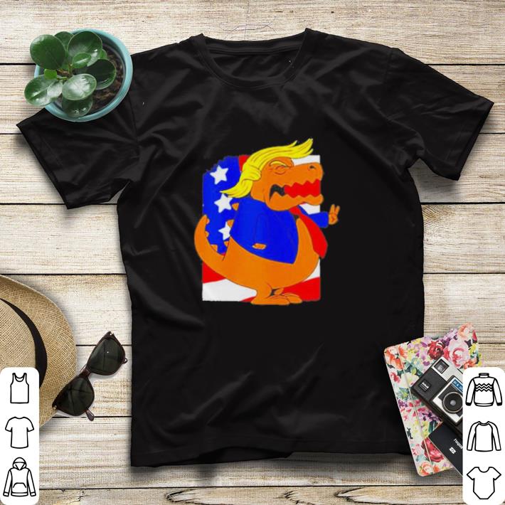 38ee2b2a premium t rex trump with us flag shirt sweater 4 - Premium T-rex trump with us flag shirt sweater