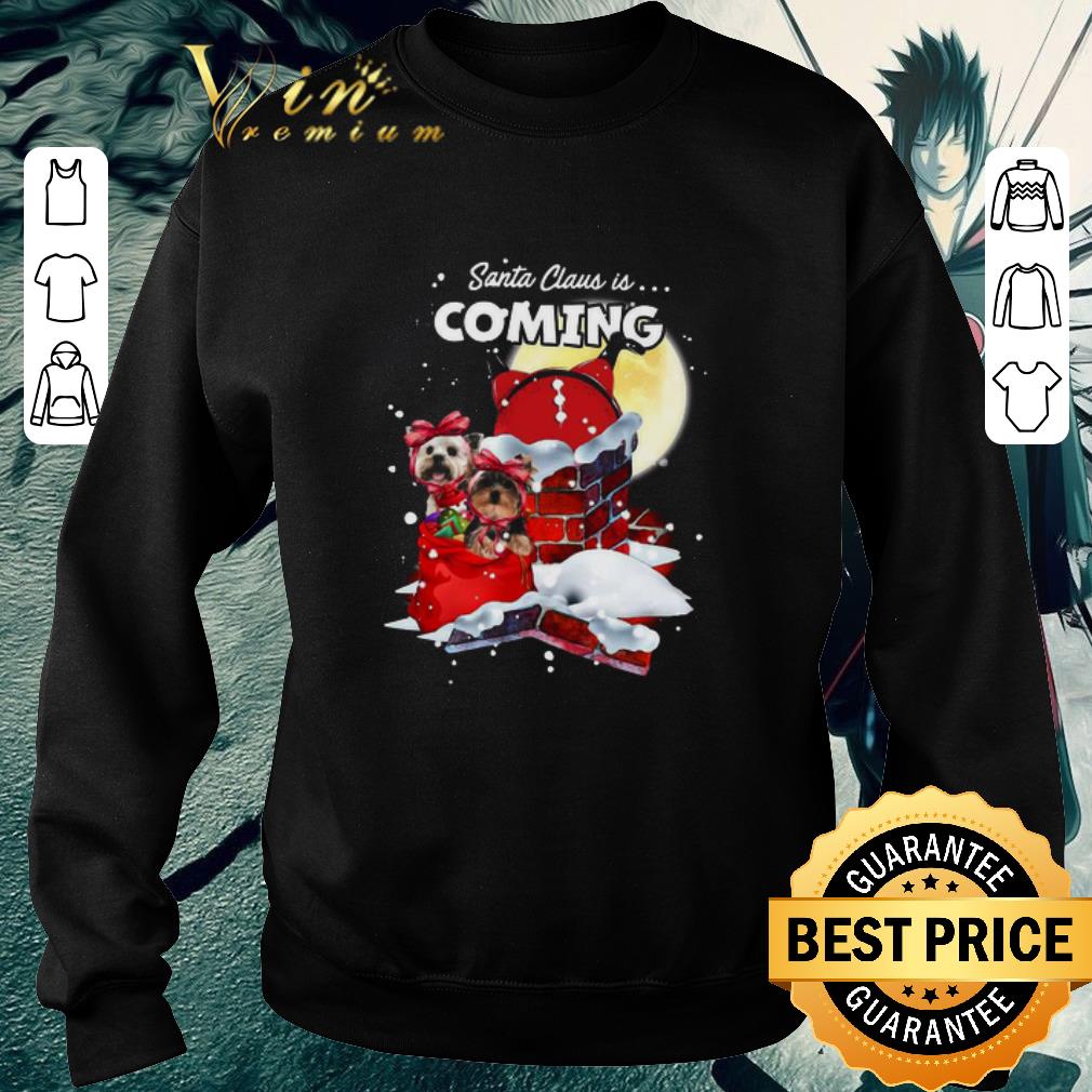 43db17c5 pretty yorkshire terrier santa claus is coming christmas sweater shirt 4 - Pretty Yorkshire Terrier Santa Claus Is Coming Christmas Sweater shirt