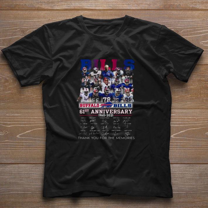 Original Buffalo Bills 61st anniversary 1960-2021 Signatures shirt