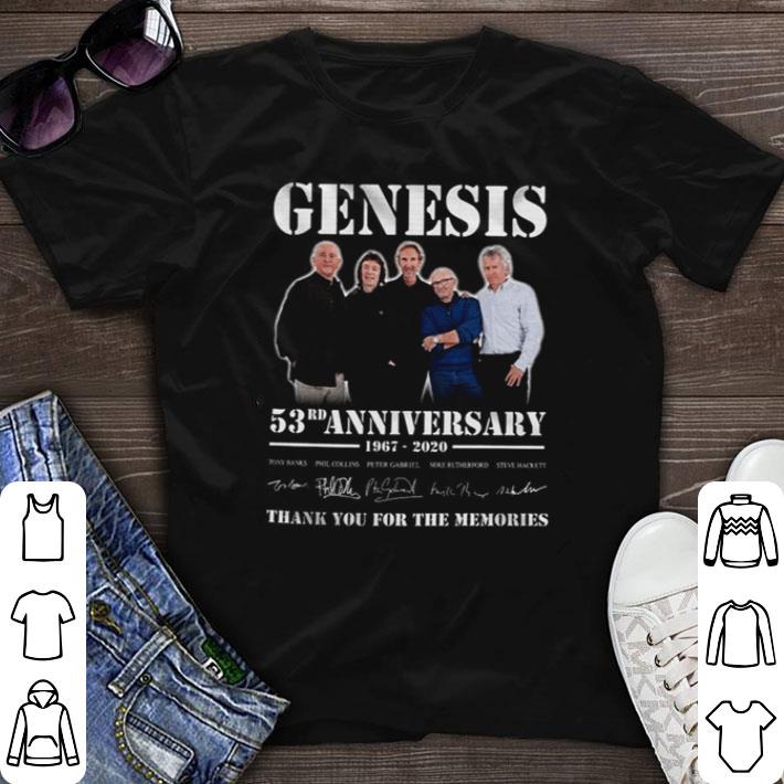 Funny Original Genesis 53rd anniversary 1967-2020 thank you for the memories shirt sweater