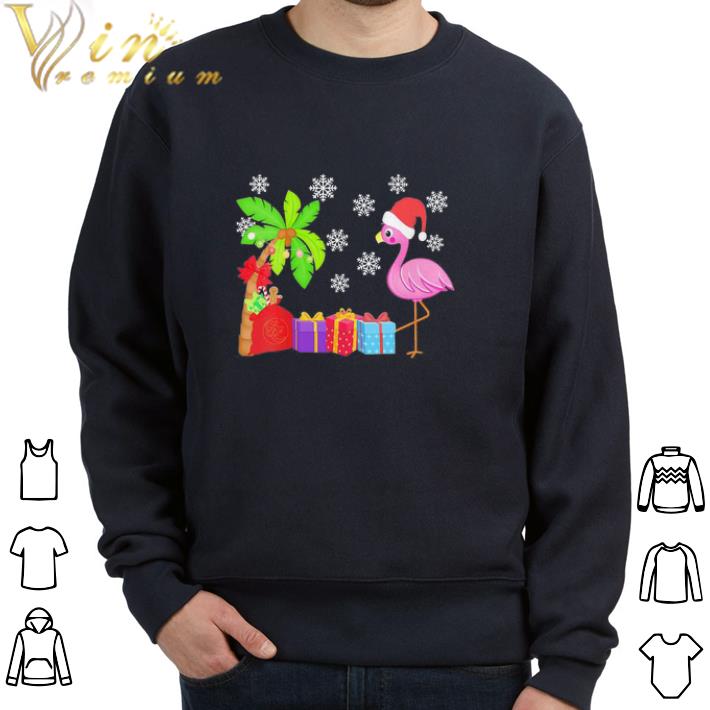 Premium Flamingo Santa hat Merry Christmas tshirt sweatshirt 6b849818 premium flamingo santa hat merry christmas tshirt sweatshirt 4 - Premium Flamingo Santa hat Merry Christmas tshirt sweatshirt
