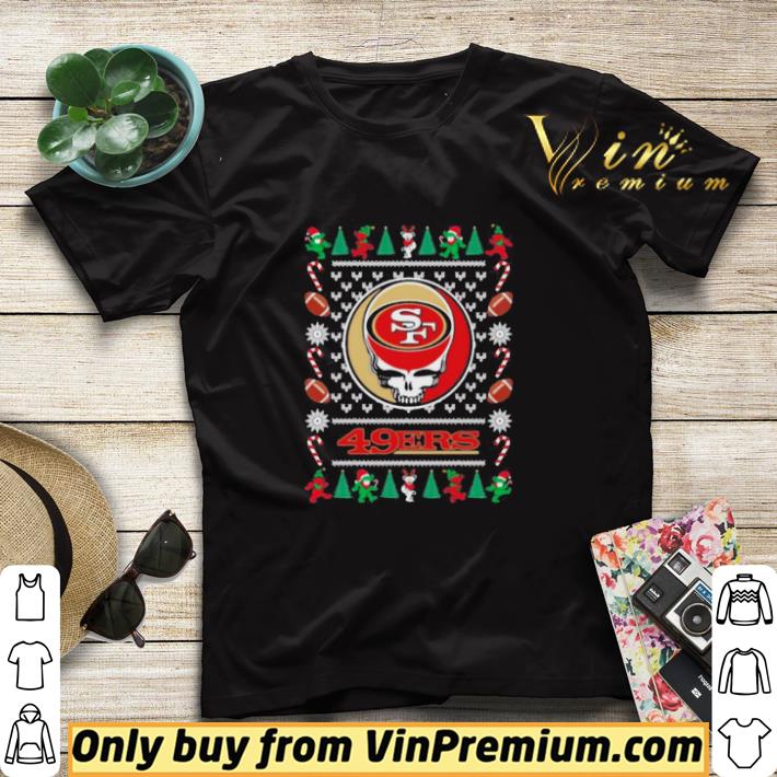 a0e97bf4 san francisco 49ers grateful dead ugly christmas shirt sweater 4 - San Francisco 49ers Grateful Dead Ugly Christmas shirt sweater