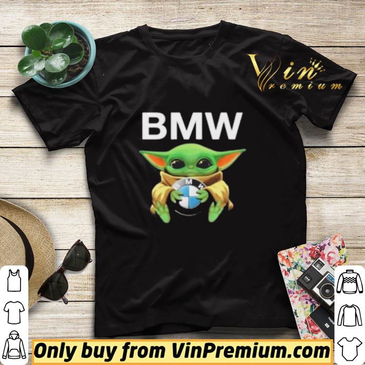 bdd8790d star wars baby yoda hugs bmw car shirt sweater 4 - Star Wars Baby Yoda Hugs BMW Car shirt sweater