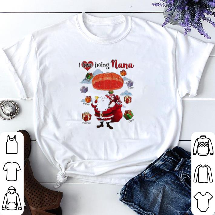 c2a84ded premium santa i love being nana christmas shirt sweater 4 - Premium Santa I Love Being Nana Christmas shirt sweater