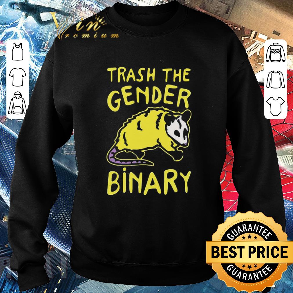 Top Raccoon Trash The Gender Binary shirt e40b27db top raccoon trash the gender binary shirt 4 - Top Raccoon Trash The Gender Binary shirt