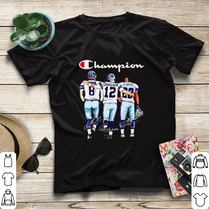 5783345c official dallas cowboys champion aikman staubach smith signature shirt sweater 4 - Official Dallas Cowboys champion Aikman Staubach Smith signature shirt sweater